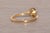 Metal The Aubeterre: Blue Crystal Set Ring in Yellow Gold For Sale - Image 7 of 11