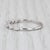 Modern 0.23ctw Diamond Wedding Band 14k White Gold Size 7.25 Stackable Anniversary Ring, Size 7.25 For Sale - Image 3 of 8