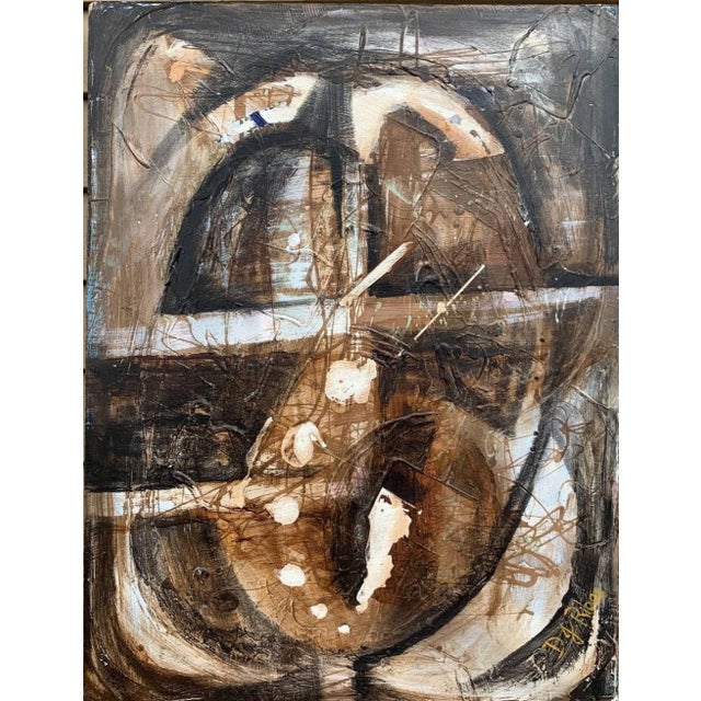 d.g. Ribas Large Abstract Figurative Oil Painting Modern Expressionist Art For Sale - Image 4 of 10
