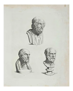 Thomas Holloway, Ancient Busts, Etching, 1810