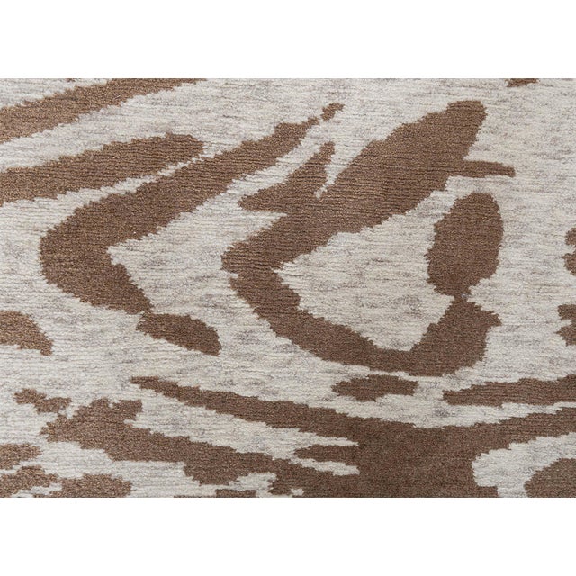 Abstract Modern “Whirl” Hand Knotted Wool Rug by Doris Leslie Blau. Size: 4'8" × 7'0" (142 × 213 cm). Evoking the organic...