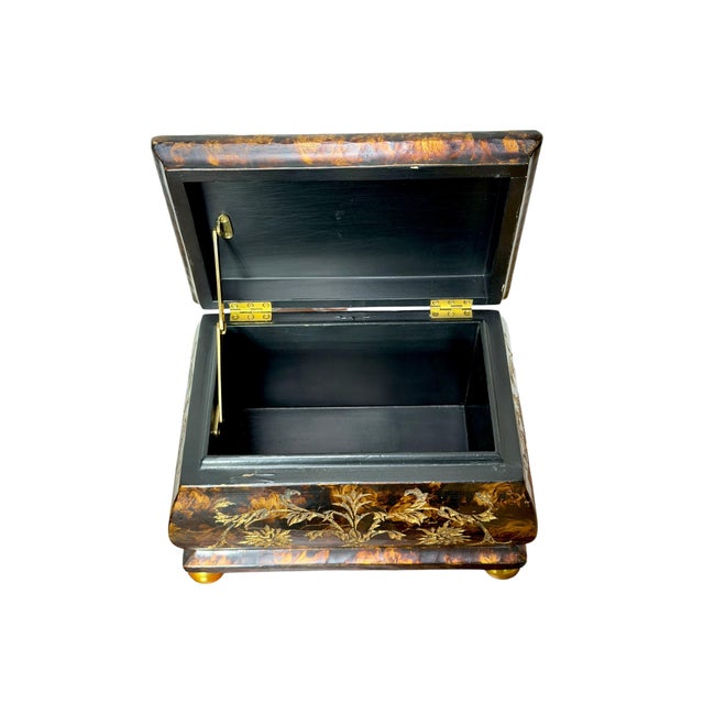 Vintage Decorative Casket Box or Tea Caddy by Maitland-Smith For Sale In Charlotte - Image 6 of 10