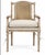 English Cotswold Arm Chair Set Antique Style Solid Pine Dining With Cane Back Cotswold Cane Back Solid Pine Accent Chair With Lace-Up Detail For Sale - Image 3 of 3
