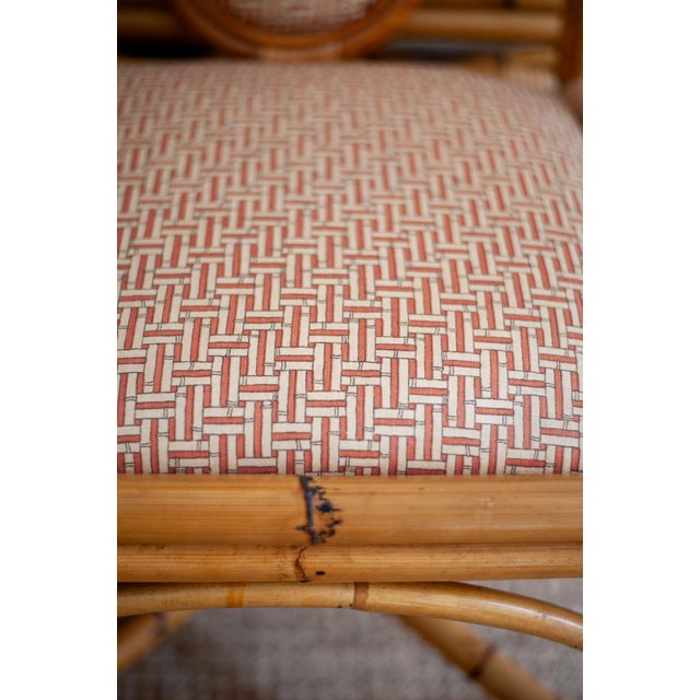 Vintage Italian Bamboo Chairs, 1980s, Set of 8 For Sale - Image 12 of 14