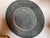 Late 19th century hand-engraved Islamic metal plate or charger, likely made from tinned copper or a white-metal alloyr. It...