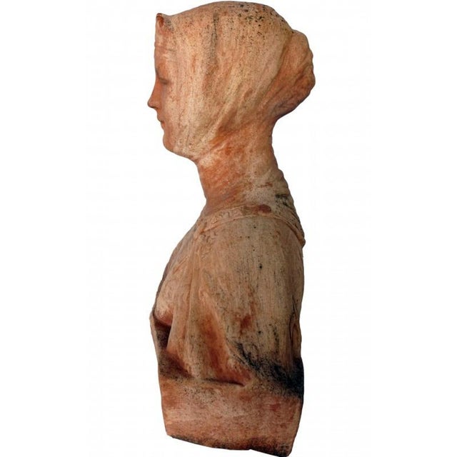 Terracotta bust of beatrice early 20th century terracotta bust of galestro, product of free inspiration from the early...