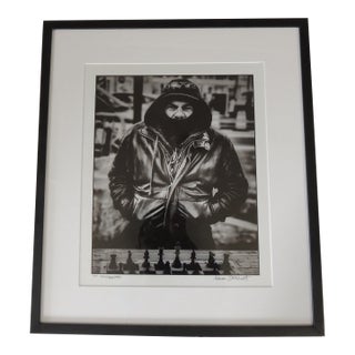 Framed Black & White Photograph Tittle the Chest Master For Sale