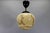 Art Deco Ivory and Brown Marbled Glass Pendant Light, Germany, 1930s For Sale - Image 13 of 18