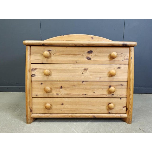Scandinavian Pine Chest of Drawers, 1980s For Sale - Image 12 of 15