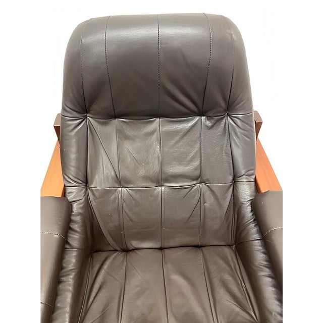 Mid-Century Modern MP-91 Earth Lounge Chairs and Ottoman from Percival Lafer, Brazil, 1970s, Set of 3 For Sale - Image 16 of 18