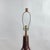 Large burgundy ceramic lamp by Jane and Gordon Martz for Marshall Studios. Signed. Dimensions listed (17 in. diameter x 27...