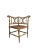Antique French corner chair made of beech wood with a straw seat in two colours. It is a provincial piece of furniture in...