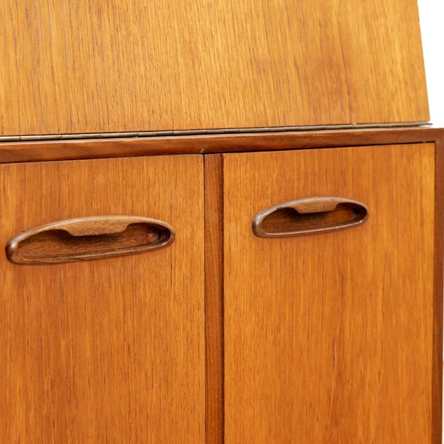 1960s 1960s Small Mid Century Danish Drinks Cabinet Secretary Desk For Sale - Image 5 of 9