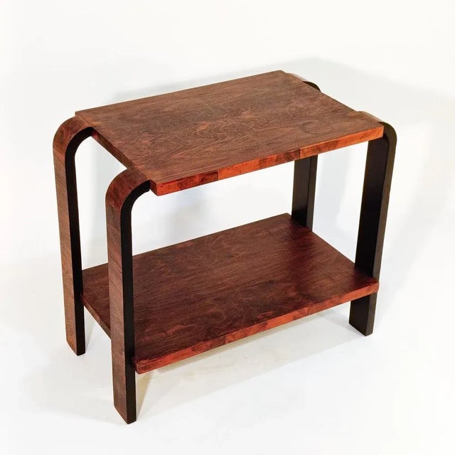 Contemporary Art Deco Italian Sculptural Side Table in the style of Osvaldo Borsani, 1930s For Sale - Image 3 of 14