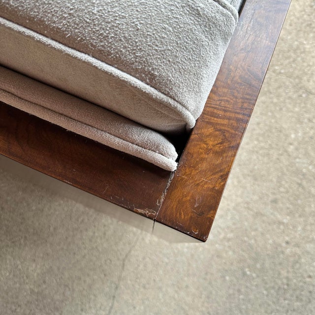 Milo Baughman for Thayer Coggin Burlwood Case Sofa Mid-Century Modern For Sale - Image 12 of 12
