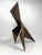 Brown Gerald DiGgiusto, Metal Corten Steel Abstract Geometric Folded Origami Sculpture Gerald DiGiusto, 1980 For Sale - Image 8 of 11