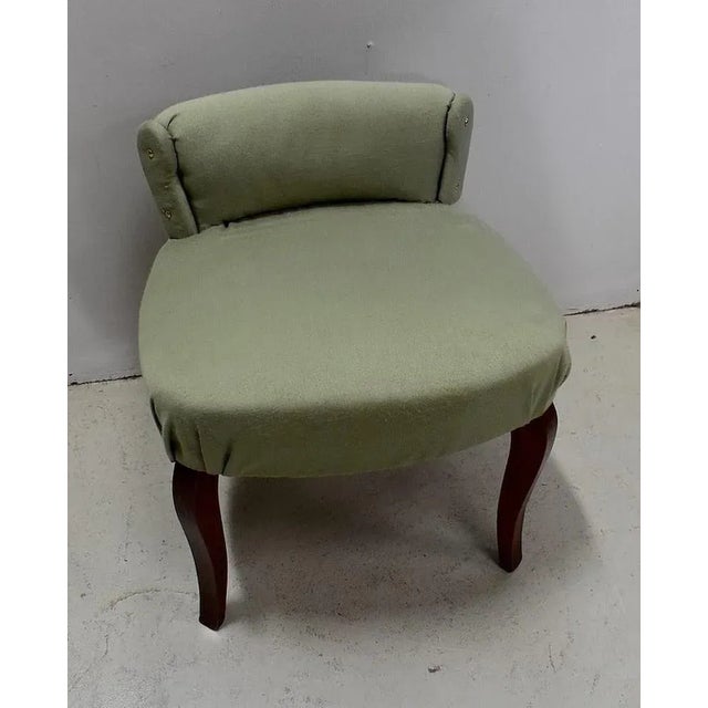 Small Mid-Century Green Side Chair, 1950s For Sale - Image 10 of 17