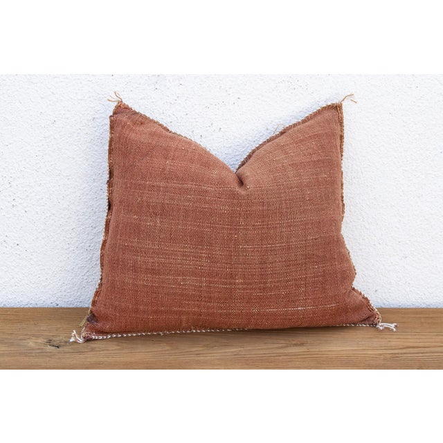 Rust Sentinel Cactus Silk Moroccan Pillow For Sale In Los Angeles - Image 6 of 8