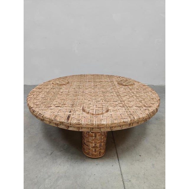 Round Coffee Table in Rattan from HKliving For Sale - Image 4 of 5