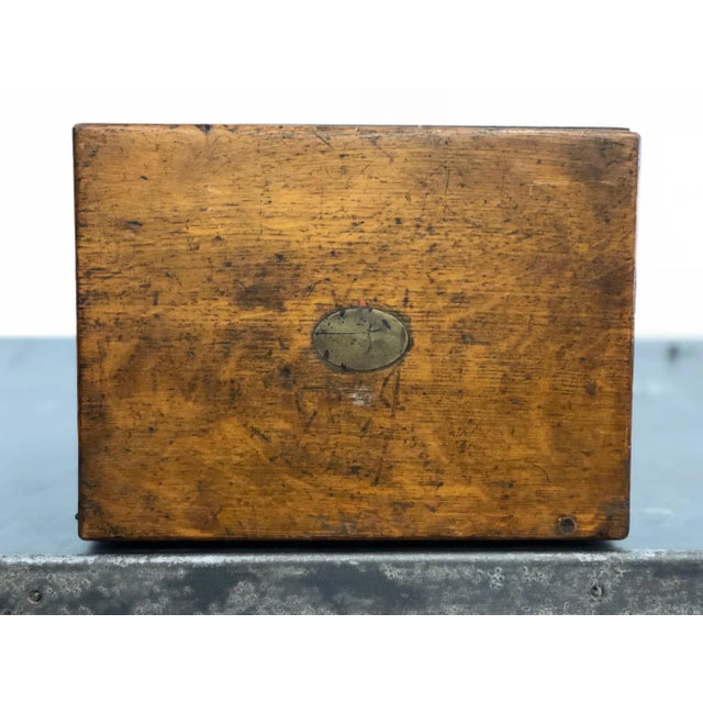 20th Century Campaign Oak Letter Box For Sale - Image 11 of 11