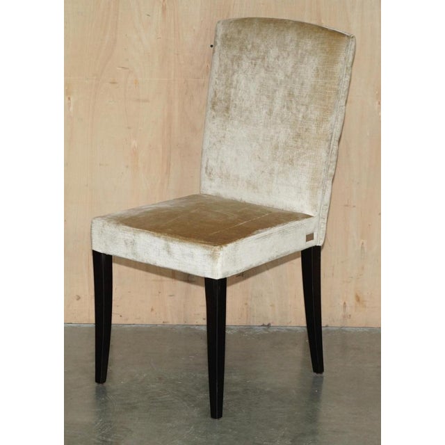 Chesterfield Dining Chairs in Tufted Velvet Upholstery from Fendi Casa, Set of 4 For Sale - Image 17 of 18