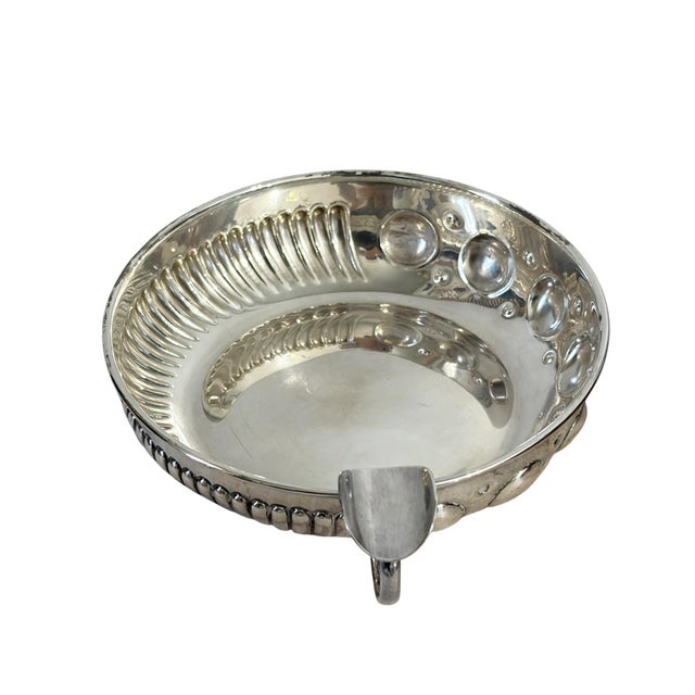 Vintage Portuguese Sterling Silver by Alves Pinto Tastevin 5.5" Diameter For Sale In New York - Image 6 of 6
