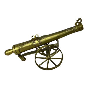 Vintage Brass Table Top Cannon