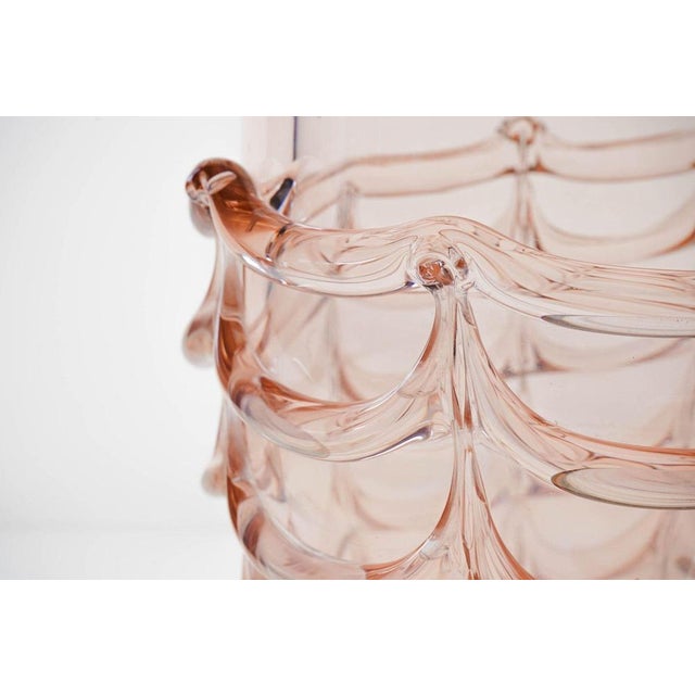 Large Murano Glass Rose Vase or Ice Bucket from Seguso Vetri d'Arte, 1960s For Sale - Image 3 of 18