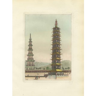 Ferrario, Porcelain Tower of Nanjing Pagoda, 1815, Print For Sale