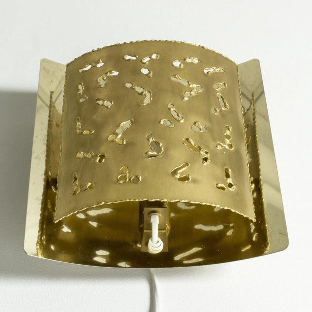 1970s Brass Wall Lamp from Boréns For Sale - Image 5 of 10