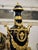 Grand Sevres-Style Midnight Blue Porcelain Vase on Pedestal With Gold Leaf & Bronze Details For Sale In Miami - Image 6 of 10
