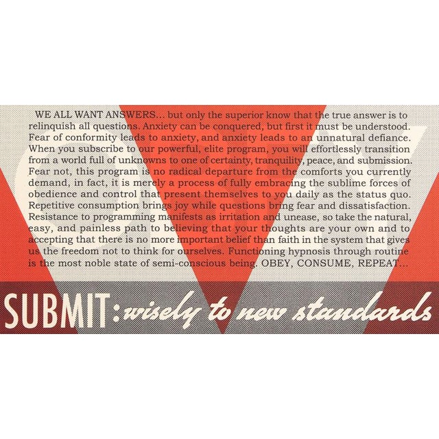 Shepard Fairey, Obey Conformity Factory (Red Edition), Screenprint For Sale - Image 4 of 5