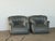 Danish Lounge Chairs in Grey-Blue Velvet in the style of Fritz Hansen, 1940s, Set of 2 For Sale - Image 3 of 12