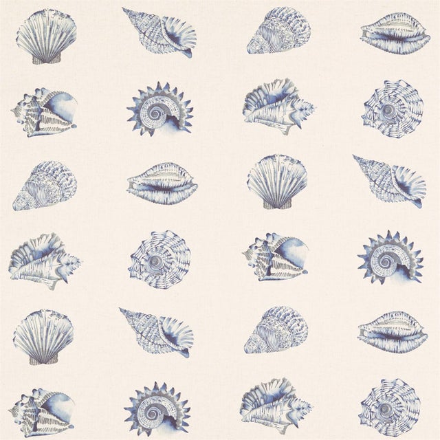 Harlequin Kabibi Fabric in Indigo For Sale