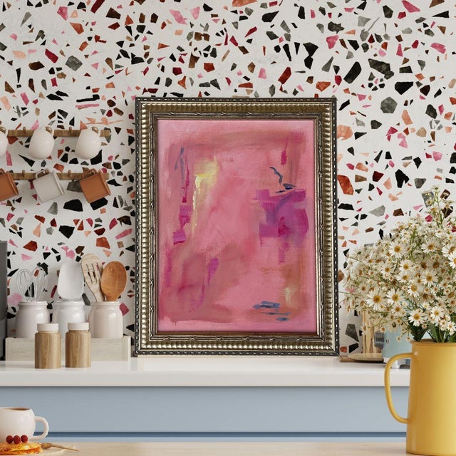Contemporary Abstract Painting Pink #1 by California Artist For Sale - Image 3 of 11