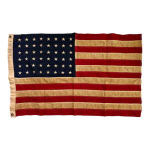 Antique American Flag With 48 Stars