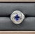2.25 Ct Tanzanite & Diamond Ring Size 6.75 For Sale - Image 4 of 10