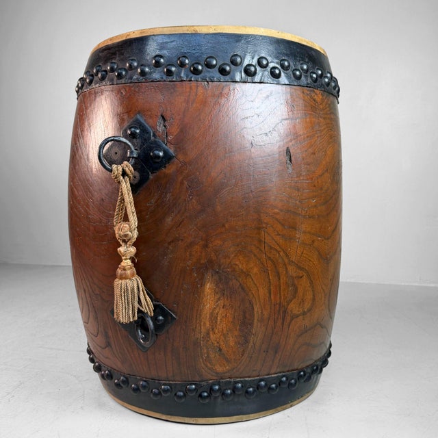 Decorative Japanese Nagadō Taiko Matsuri Drum, 1950s For Sale - Image 4 of 18