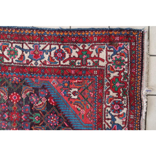 1960s, Handmade Vintage Persian Malayer Rug 4.2' X 7.1' For Sale - Image 16 of 17