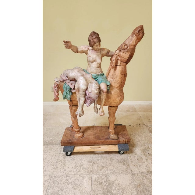 Peter Leventhal Horse With Nude Riders Large Art Sculpture Over 4 Feet Tall! For Sale - Image 12 of 13