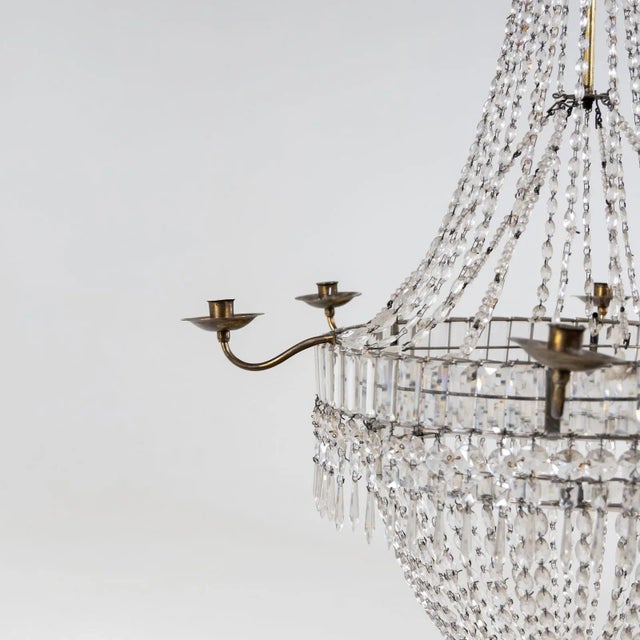 Traditional Large Basket Chandelier Candleholder, Early 19th Century For Sale - Image 3 of 13