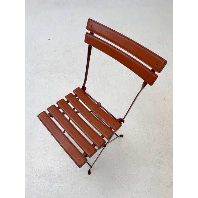 Metal Celestina Folding Chairs from Zanotta, 1980s, Set of 4 For Sale - Image 7 of 11