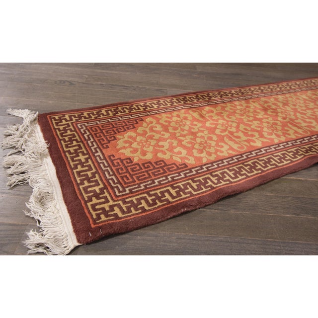 Mid-20th Century Vintage Chinese Rug - 2'1" X 10'11" For Sale - Image 4 of 7