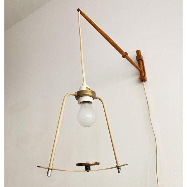 Vintage Scandinavian Wall Light by Pokrok Žilina Czech, 1960s For Sale - Image 9 of 16