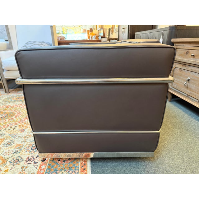 Metal Modern Classics Corbusier Style Petite Loveseat For Sale - Image 7 of 12