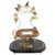 Gold 19th Century French Wedding Globe de Mariée in Gilt Frame and Red Velvet Cushion For Sale - Image 8 of 8