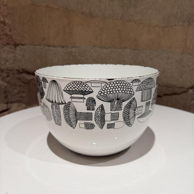 Arabia Finel Arabia Tatti Mushroom Bowl Enamelware Kaj Franck Esteri Tomula For Sale - Image 4 of 10