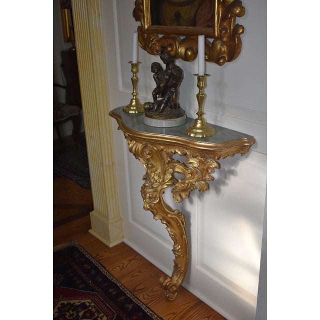 Wood 18th Century Console of the Rococo Louis XV Era For Sale - Image 7 of 7