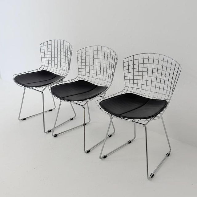 Mid-Century Wire Chrome Side Chair by Harry Bertoia, Germany, 1980s For Sale - Image 6 of 18