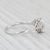2020s New Beverley K Oval Semi Mount Diamond Ring 14k White Gold Size 6.75 Filigree For Sale - Image 5 of 8